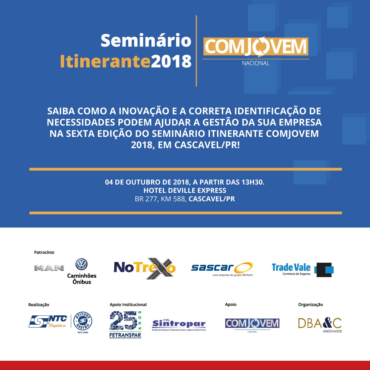 Seminário Itinerante COMJOVEM acontece em Cascavel